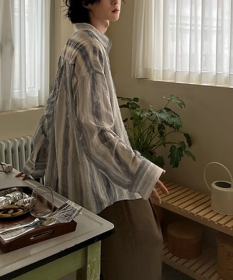 LAZY STYLE STRIPED SHIRT