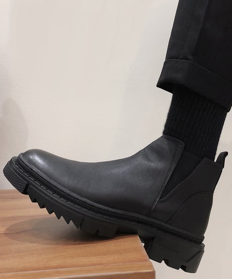 FAUX LEATHER SIDE GORE BOOTS