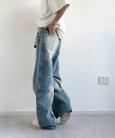DROPLINE FADE LOOSE DENIM /3color