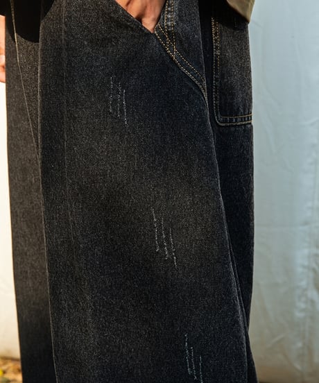 CURVEPANEL LOOSE DENIM /2color