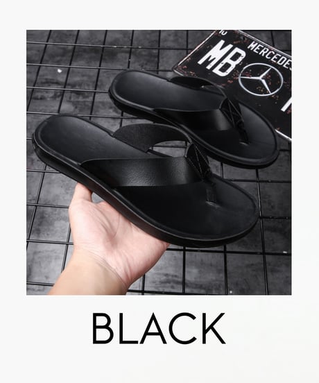 FAUX LEATHER BEACH SANDALS /7color