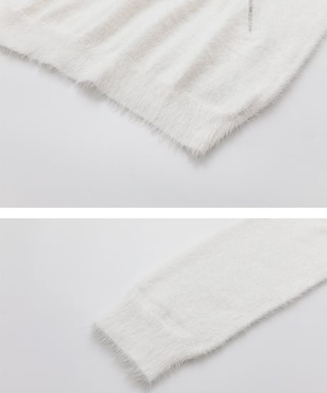 MINKWAVE CROSS ZIP KNIT /2color