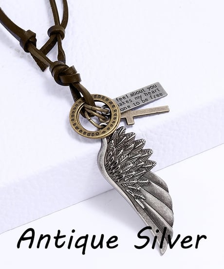 VINTAGE WING LEATHER NECKLACE
