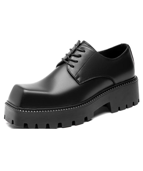 REAL LEATHER SQUARE HEAD DERBY