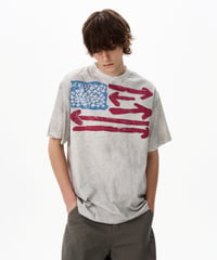 VINTAGEFLAG PRINT TEE /2color