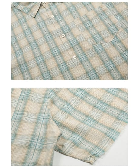 ROUGH CUT PLAID SUMMER SHIRT /2color