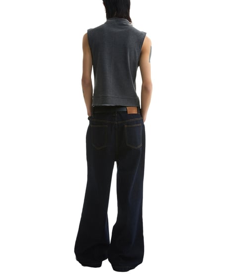 WIDE STRAIGHT BLUE JEANS