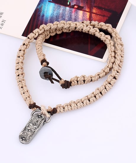 BEACH WARRIOR LEATHER NECKLACE