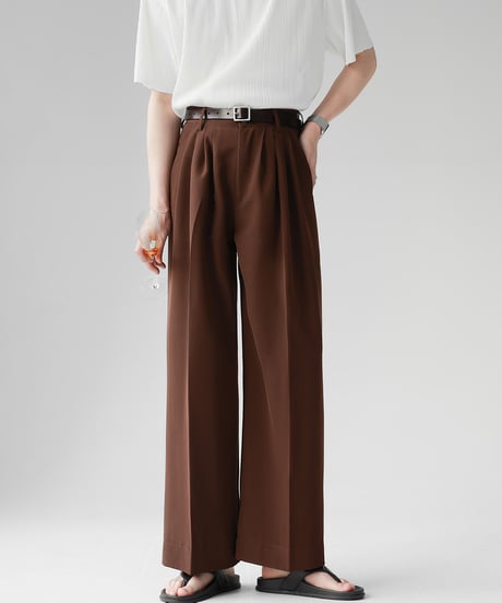 LOOSE DRAPE TUCK PANTS /3color