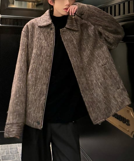WOOL-LIKE LOOSE JACKET /2color