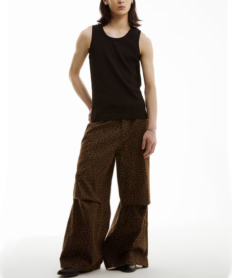 【一部即納】LEOPARD WIDE PANTS