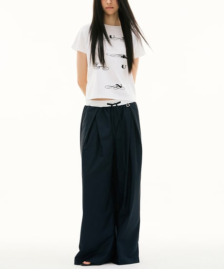 PLEATED FLOW PANTS /2color