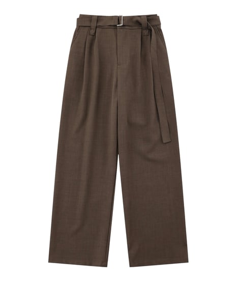 LOOSE DRAPED PANTS WITH BELT /2color