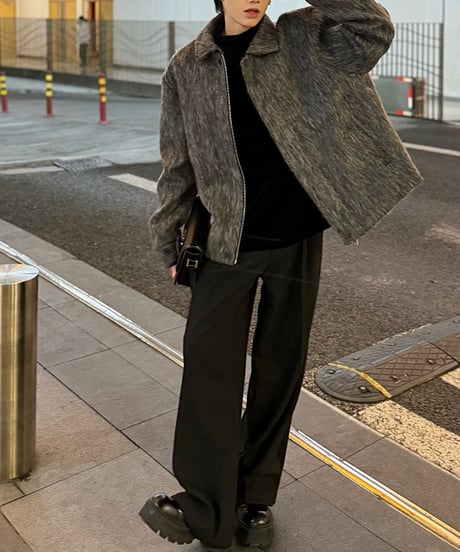 WOOL-LIKE LOOSE JACKET /2color