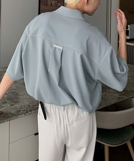 LOOSE DRAPE STITCH SHIRT /5color