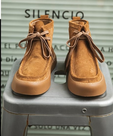 LEATHER HIGHTOP MOCCASIN BOOTS