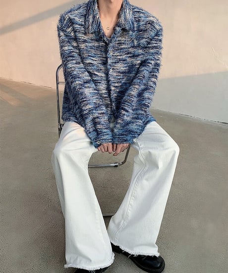 MOHAIR-LIKE SPRING SHIRT JACKET