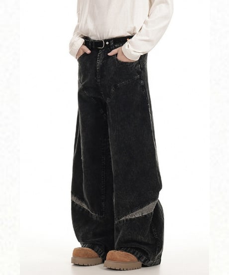 CORDVAULT WIDE PANTS  /2color