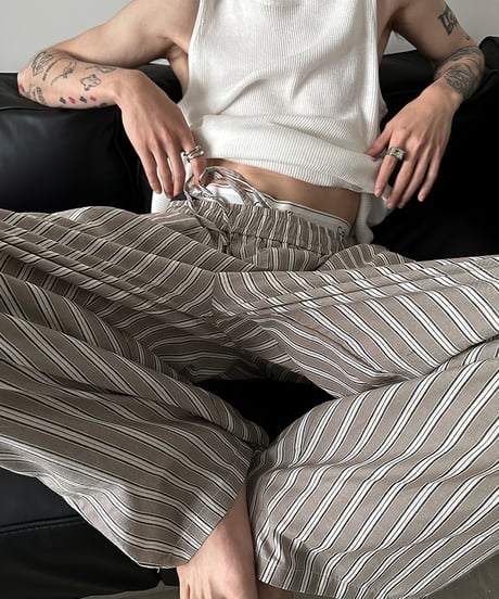 LOOSE STRIPED EASY PANTS