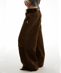 【一部即納】LEOPARD WIDE PANTS