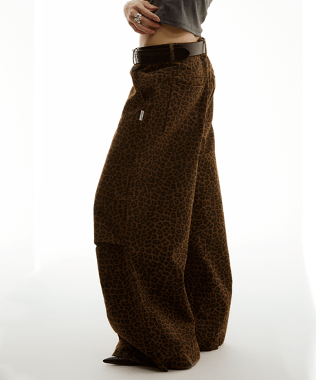 【一部即納】LEOPARD WIDE PANTS