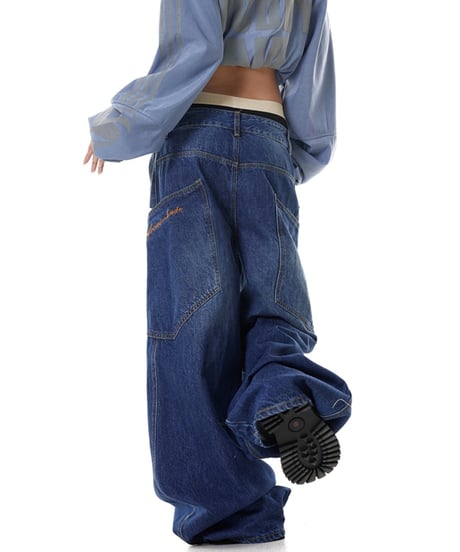 BARREL LEG WORK DENIM /2color