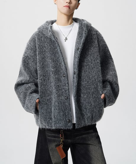 COZYHOOD WOOLLIKE KNIT /2color