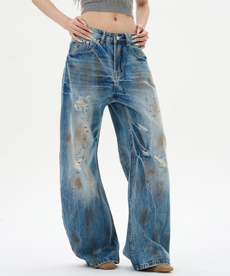 GRUNGECORE WIDE DENIM