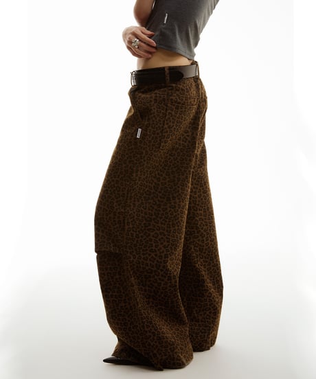 【一部即納】LEOPARD WIDE PANTS