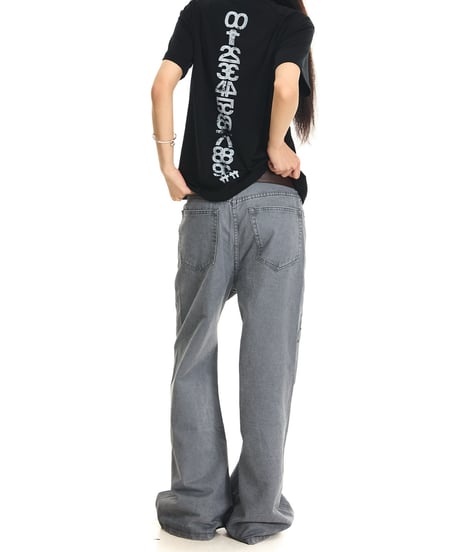 EYELETSTORM LOOSE DENIM