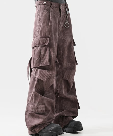 WIDE LEG CARGO PANTS /2color