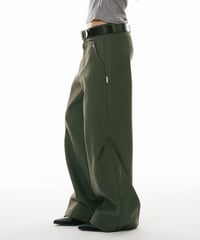 WIDE STRAIGHT WORK PANTS /2color