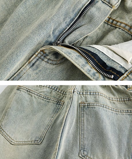 LOOSE STRAIGHT BASIC DENIM /4color