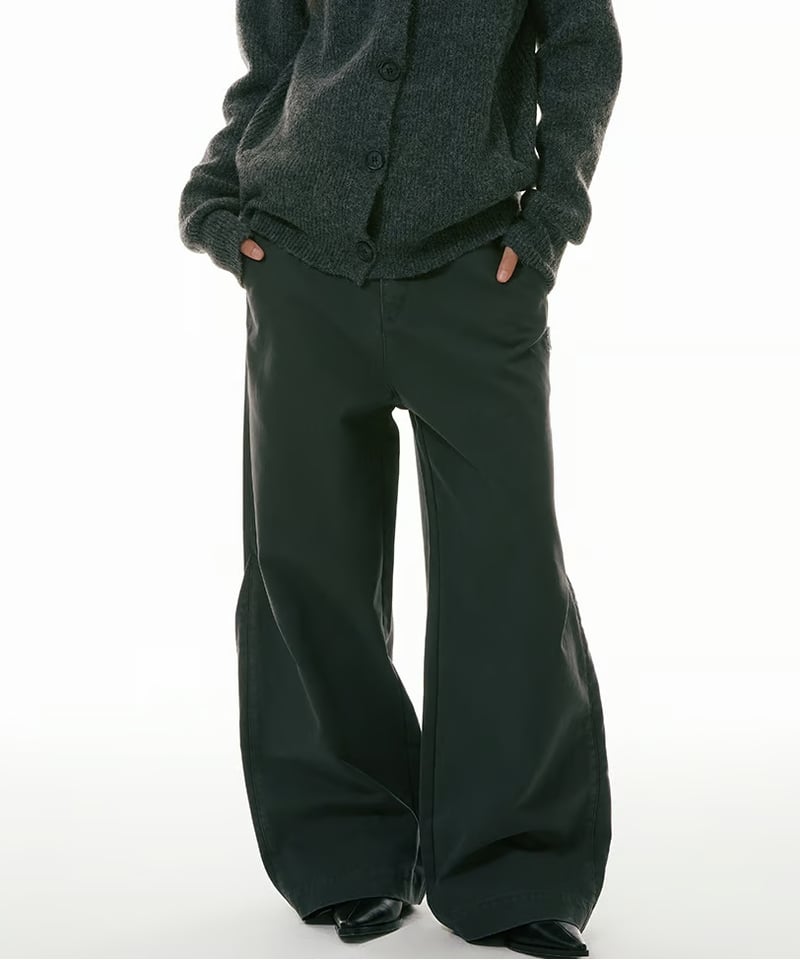 WIDE STRAIGHT WORK PANTS /2color | Urban Edge