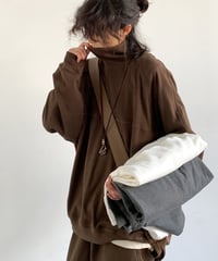 HIGH COLLAR VELVET SWEAT /5color