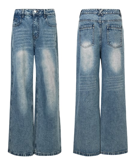 WIDE STRAIGHT VINTAGE DENIM