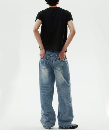 WIDE STRAIGHT VINTAGE DENIM