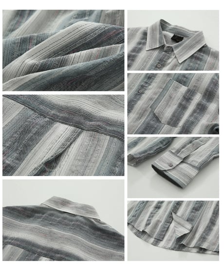 LAZY STYLE STRIPED SHIRT