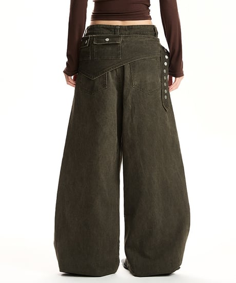 DETACHLINE WIDE DENIM /2color