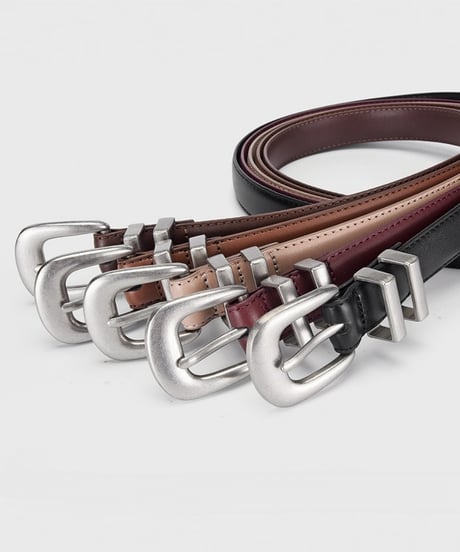 NOIRRIDGE LEATHER BELT