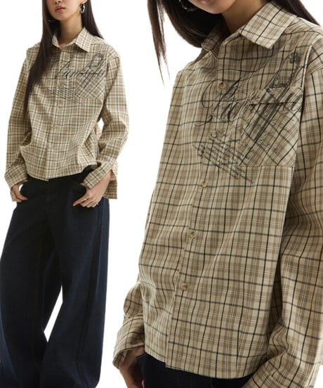GLITCHCORE CHECK SHIRT