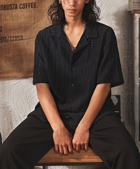 SUMMER TEXTURE KNIT SHIRT /3color