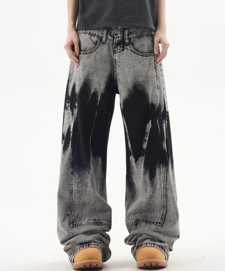 HEAVY WASH TIE-DYE DENIM