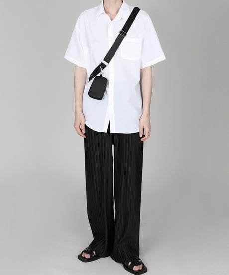 ICE SILK DRAPE WIDE PANTS /2color