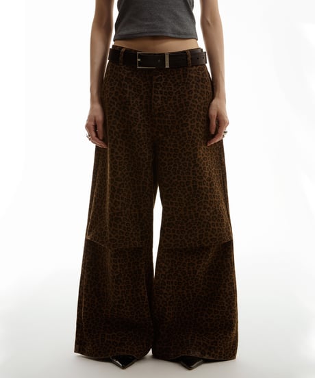 【一部即納】LEOPARD WIDE PANTS