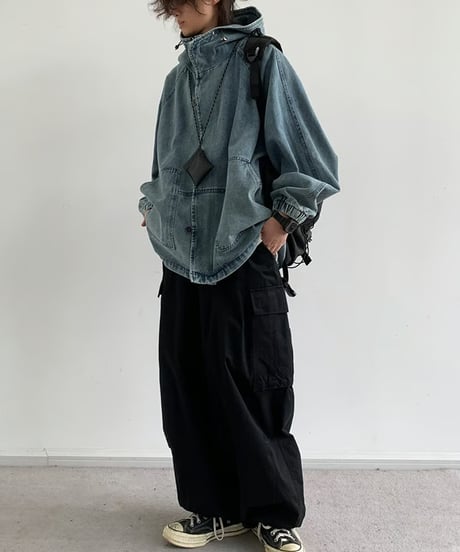 STREET HOODIE DENIM JACKET