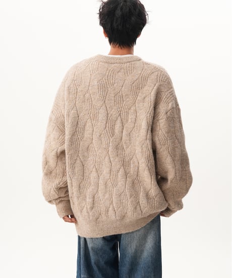 WOOLMIX TEXTURE KNIT /4color