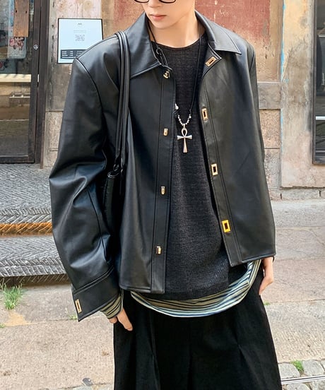 LUXLOCK FAUX LEATHER JACKET