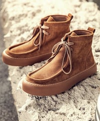 LEATHER HIGHTOP MOCCASIN BOOTS