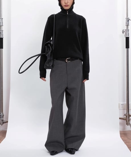 COOL EDGE HALF ZIP KNIT /2color